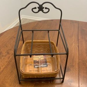 Longaberger organizer and basket with dividers